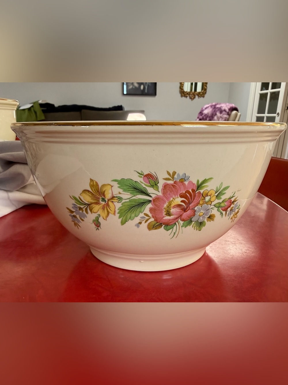 VINTAGE  KITCHEN KRAFT SPRING WREATH MIXING BOWL Medium Size